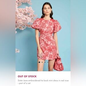 Sister Jane Red Rose Mini Dress